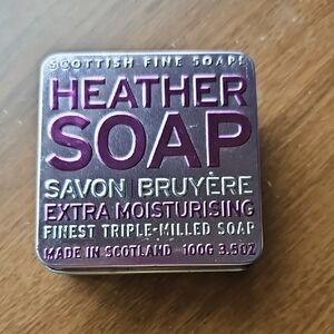 🌞 5 For $25 NIB Scottish Fine Soaps Extra Moisturising Bar -Lavende Purple Tin